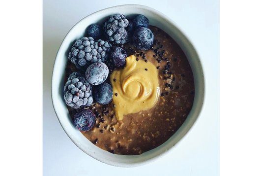 Berry + Chocolate Overnight Oats