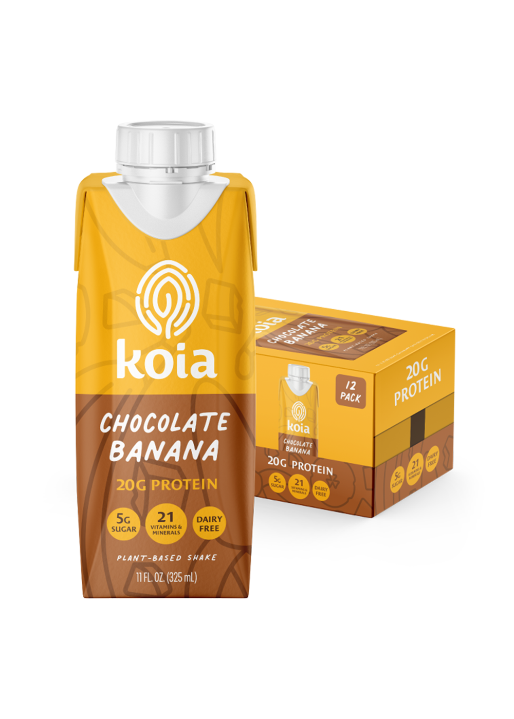 Koia Chocolate Banana Nutrition Shake | Plant-Based Shake | Koia Koia Chocolate Banana Nutrition Shake | Plant-Based Shake | Koia