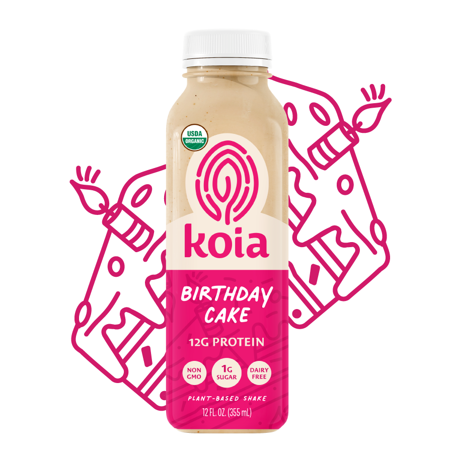 Koia Birthday Cake Plant-Based Protein Shake, 12 oz