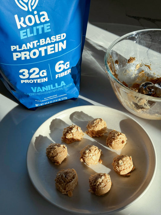 Salted Maple Protein Bites Recipe with Koia Elite Powder
