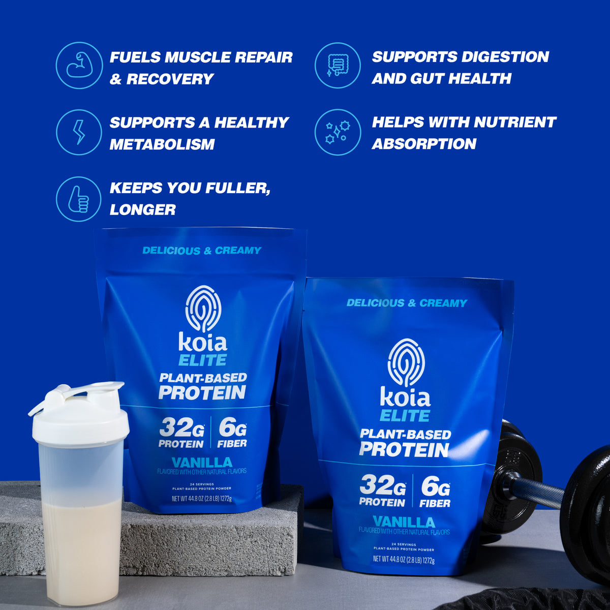 Proteína en polvo Elite de vainilla