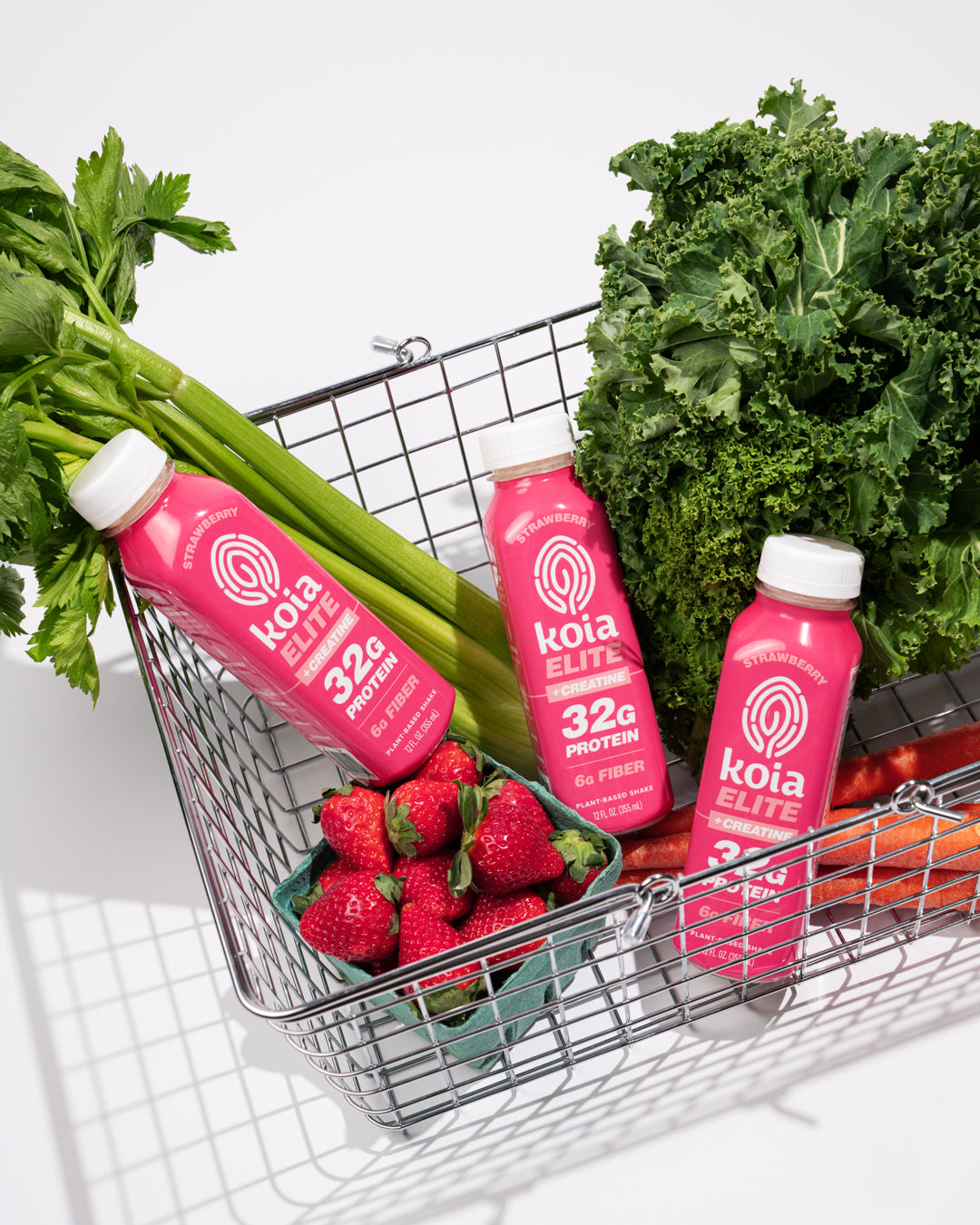 Koia Elite + Creatine Strawberry Protein Shake | Plant-Based Shake