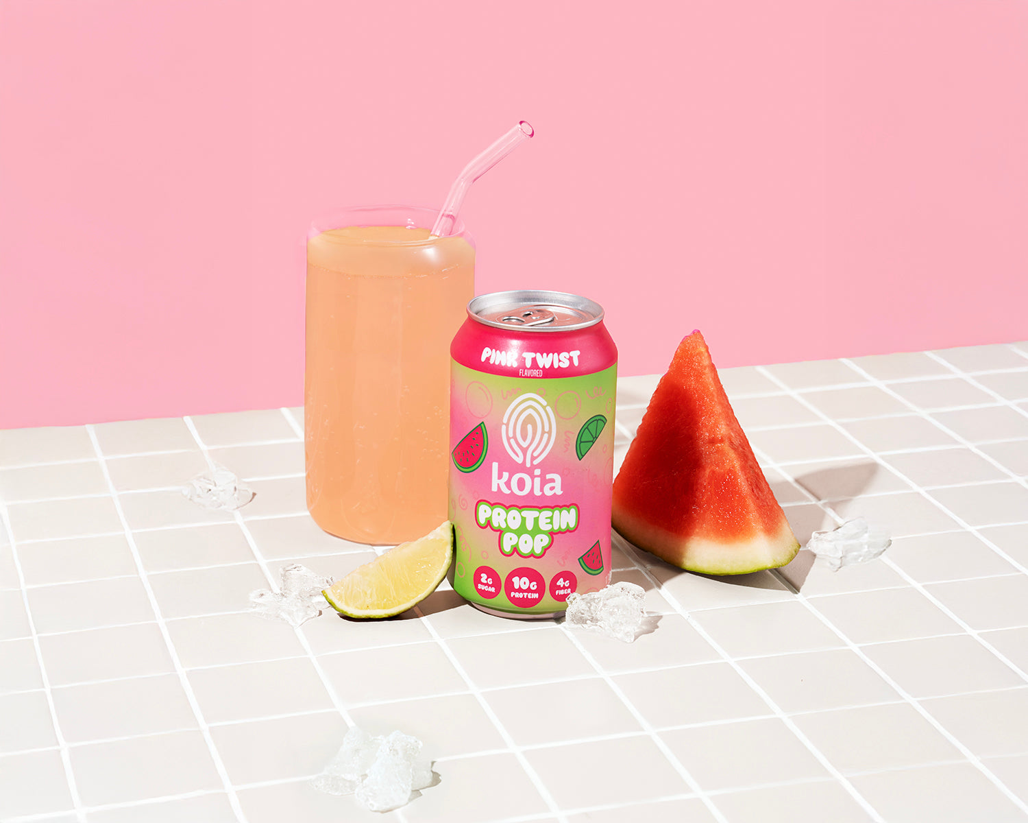 Koia Pink Twist Protein Pop | Plant-Based Protein Drinks | Koia